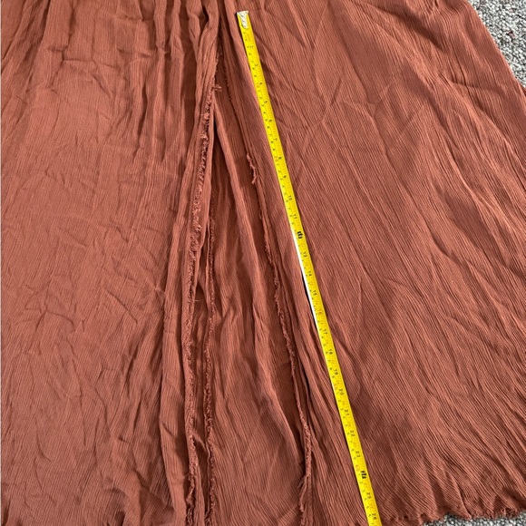 Free People Look into the Sun Terracotta Backless Maxi Dress Cut out Size Small - Picture 5 of 12